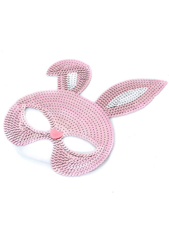 Pailletten Halloween Party Hasenmaske