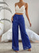 1970er Pailletten Loose Flowy Weites Bein Hosen