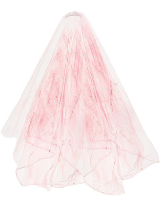 Halloween Weiß Blutstropfen Gothic Brautschleier