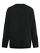 Schwarz 1950er Halloween Skeleton Druck Strick Pullover