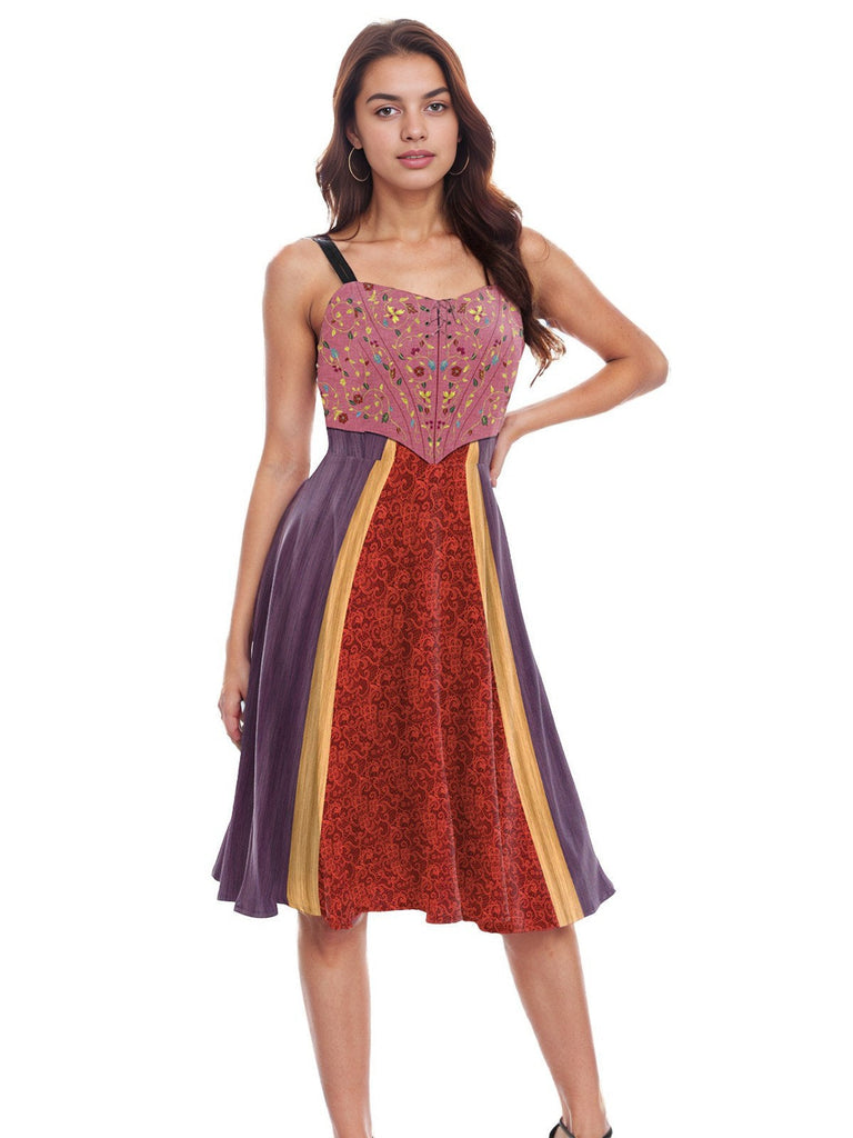 1950er Halloween Hocus Pocus Sarah Sanderson Doppelträger Kleid