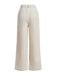 Beige 1950er Hohe Taille Tasche Solide Hose