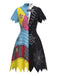 60er Sally-Kleid mit Patchwork und Spinnennetz