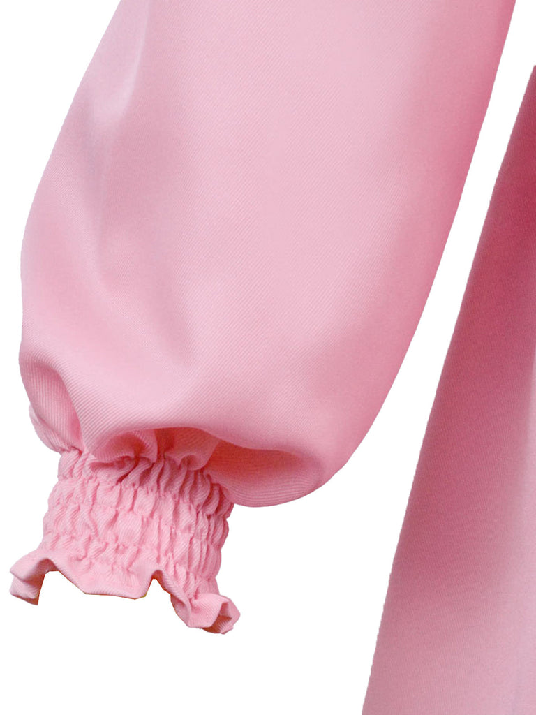 [Vorverkauf] Rosa 1980er Gesmokt Stranger Things Kostüm Eleven Kleid