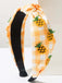 Obst Gingham Plaid Retro Bogen Stirnband
