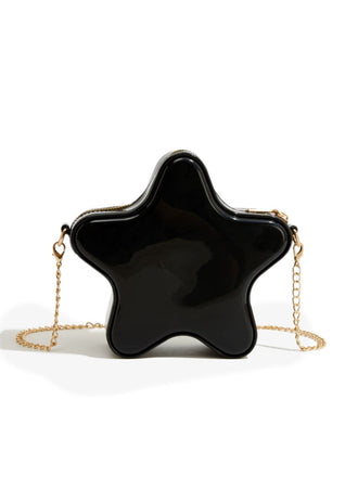 Vintage 3D-Sternform Makronen Farbe Kettentasche