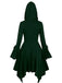 1980er Gothic Hooded Punk Lang Jacke
