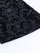 Schwarz 1980er Punk Rebe Drucken Samt Bootcut Hose
