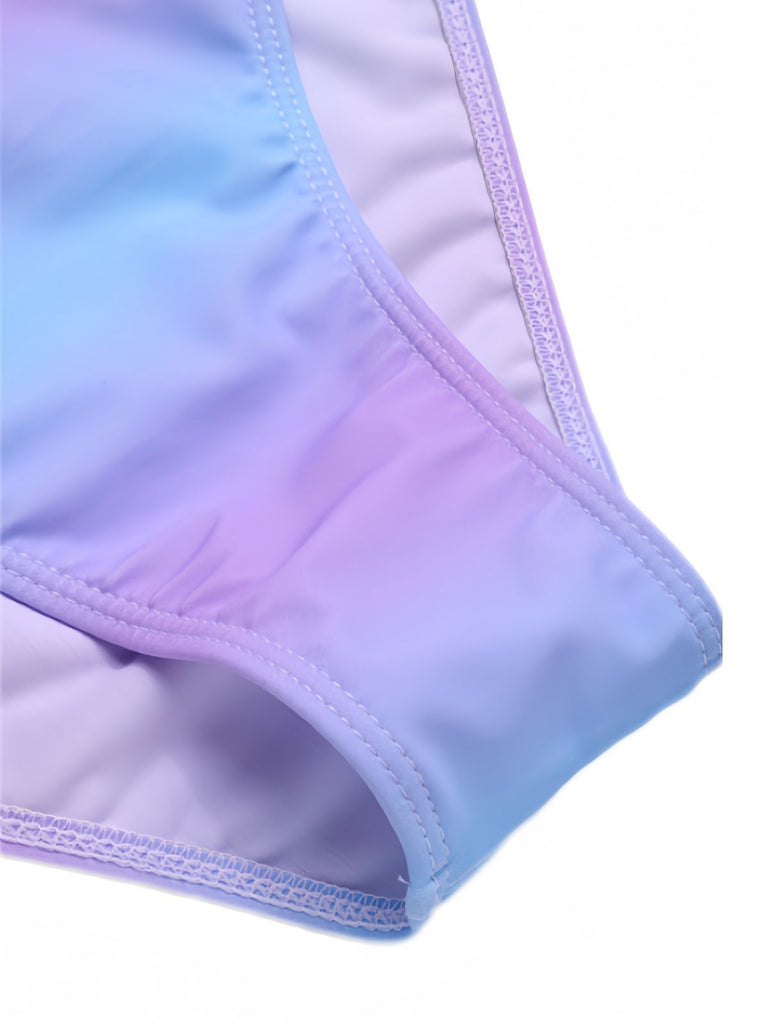 1960er Perle-Träger Muschel Ombre Bikini Set