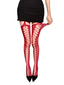 Rot Gitter Oberschenkelhoch Netzstrümpfe
