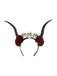 Gothic Schädel Rose Dämonenhorn Stirnband