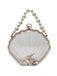 Vintage 3D-Muschel Transparent Perlenkette Tasche