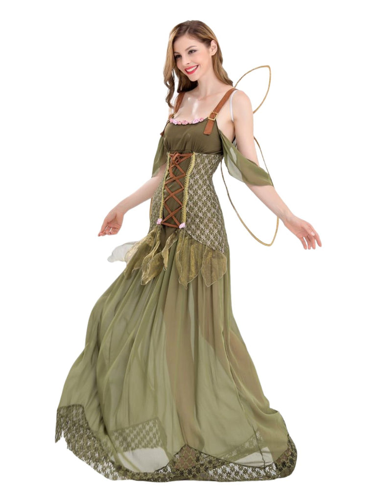 1970er Winkel Blumenfee Kostüm Kleid Mit Flügel