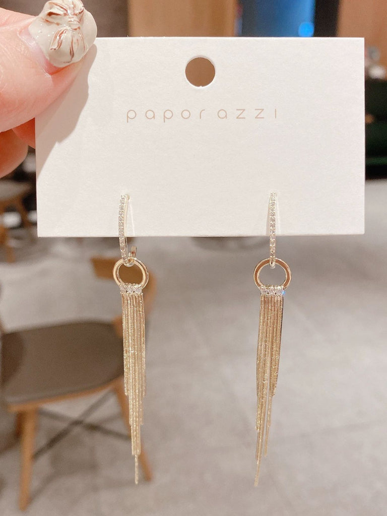 Vintage Gold Perle Quaste Ohrringe