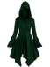 1980er Gothic Hooded Punk Lang Jacke