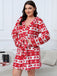 [Übergröße] 1950er Winter Plüsch Kapuzen Robe