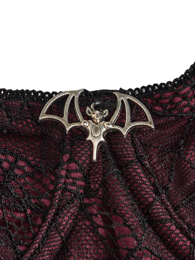 1970er Spitze Spinnennetz Punk Unterwäscheslip mit Bügel