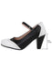 Vintage Farbblock Mary Jane Heels