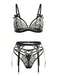 1960er Spitze Herz Design Dessous Set