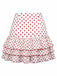 [Vorverkauf] Rot 1960er Rüschen Polka Dot Rose Mini Rock