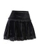 Schwarz 1980er Solide Besticktes Spitze Rock