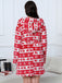 [Übergröße] 1950er Winter Plüsch Kapuzen Robe