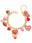Valentinstag Herz Rose Liebe Anhänger Armband