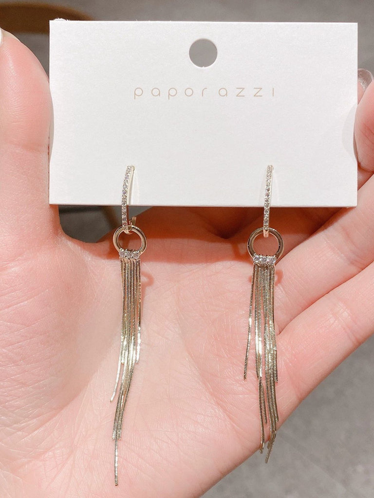 Vintage Gold Perle Quaste Ohrringe