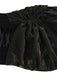 Schwarz 1980er Gothic Spaghetti-Träger Spitze Maxi Kleid