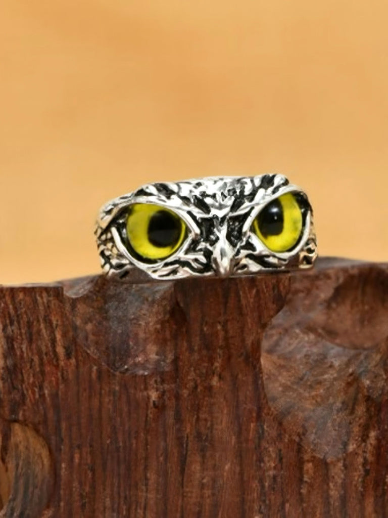 Vintage Böser Blick Eule Ring