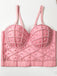 1980er Perle Solide Fischgräte Camisole Korsett