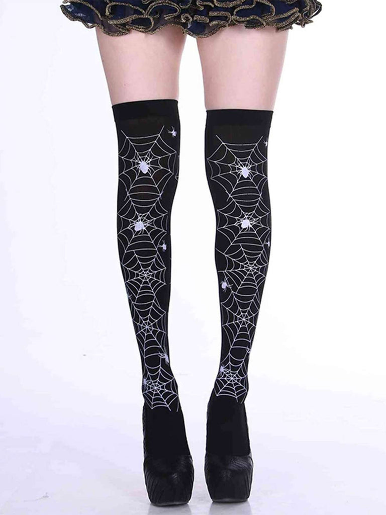 Halloween Gothic Blut Over-Knee Socken