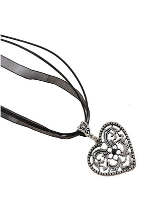 Vintage Oktoberfest Schleife Herz Blume Halskette