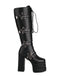 Schwarz Stern Taste Gothic Platform High Heels Stiefel
