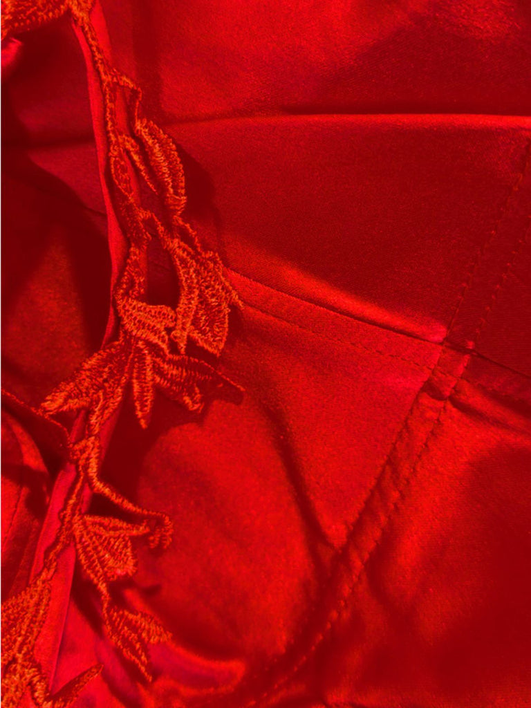 Rosa 1930er Spaghetti Träger Spitze Tüll Maxi Kleid