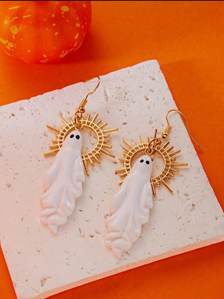 Halloween Geist Sonnendurchbruch Tropfenohrringe