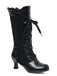 Vintage Schnürung Mittlere Ferse Brogue Knöchel Stiefel