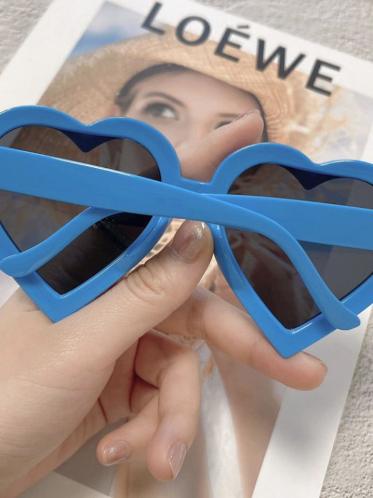 Vintage Gebogen Herzrahmen Sonnenbrille