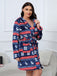 [Übergröße] 1950er Winter Plüsch Kapuzen Robe