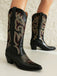 Weiß Vintage Stickerei Western Cowboy Stiefel