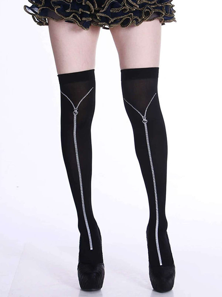 Halloween Gothic Blut Over-Knee Socken