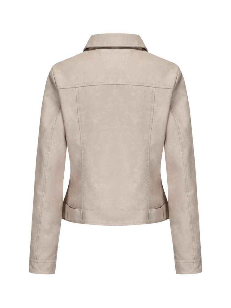 1960s Leder Multi-Zip Moto Jacke