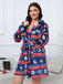 [Übergröße] 1950er Winter Plüsch Kapuzen Robe