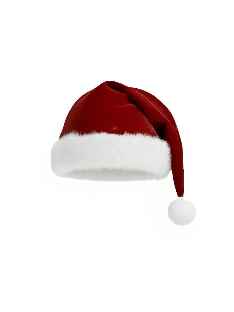 Rot 1930er Weihnachten Samt Kunstpelzbesatz Kleid