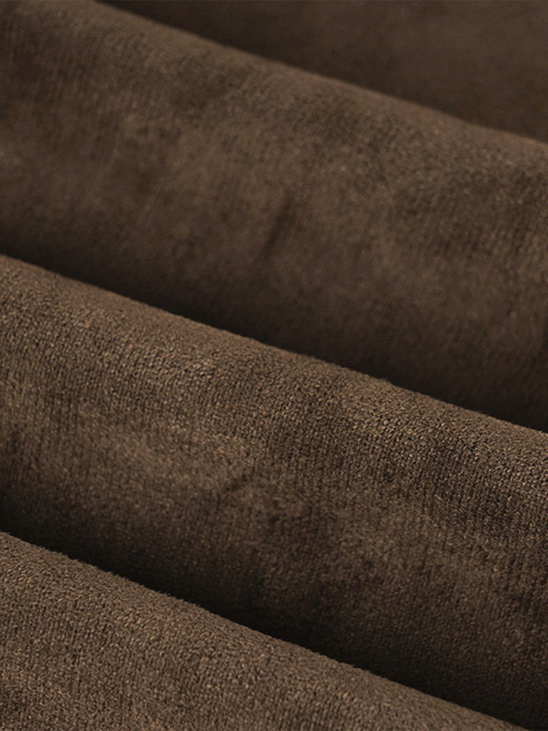 Braun 1980er Reh Kunstpelz-Verziert Rock