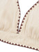 50er Bikini-Set mit Neckholder, hoher Taille und geripp