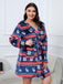 [Übergröße] 1950er Winter Plüsch Kapuzen Robe
