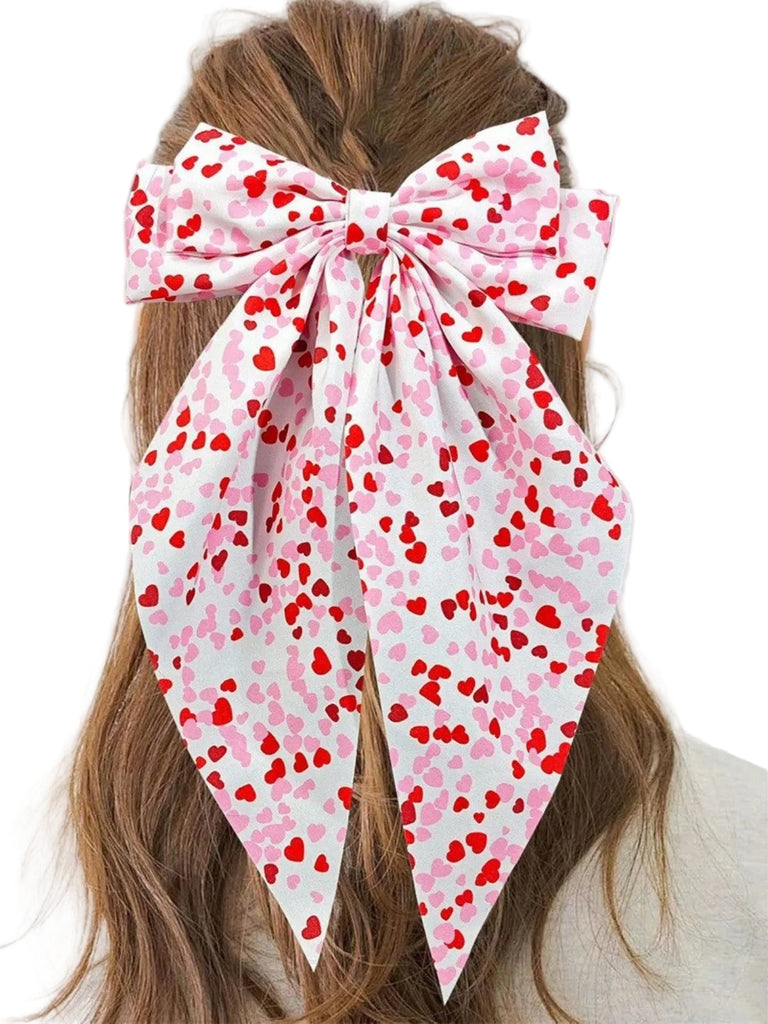 Valentinstag Herz Druck Bogen Haarspange