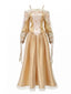80er Galactic-Princess-Cosplay-Set mit Cape und Blumen