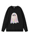 Vintage 1980er Halloween Geist Kürbis Sweatshirt